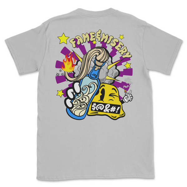 Comic Tee - Ice Grey